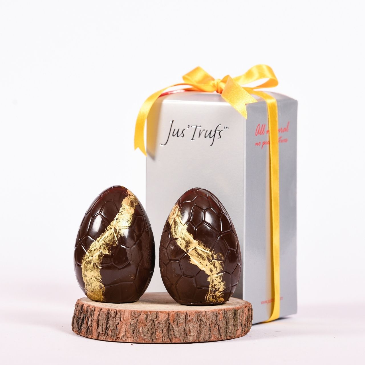 Jus'Trufs Easter Eggs I Vegan Chocolate Marzipan Filled Easter