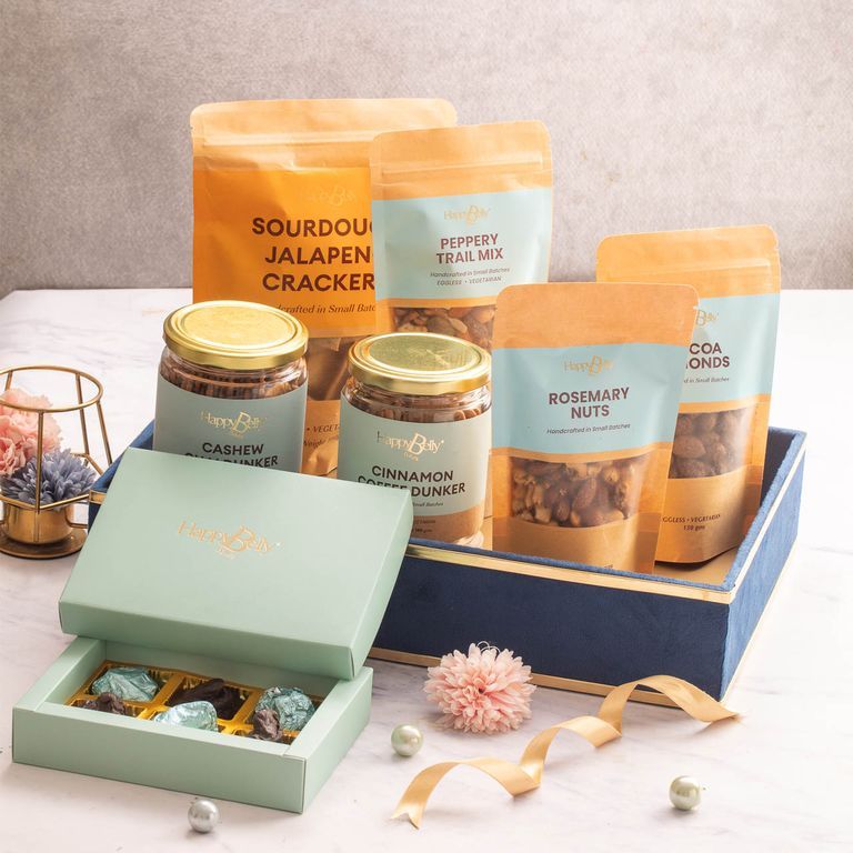 Blue Suede Hamper