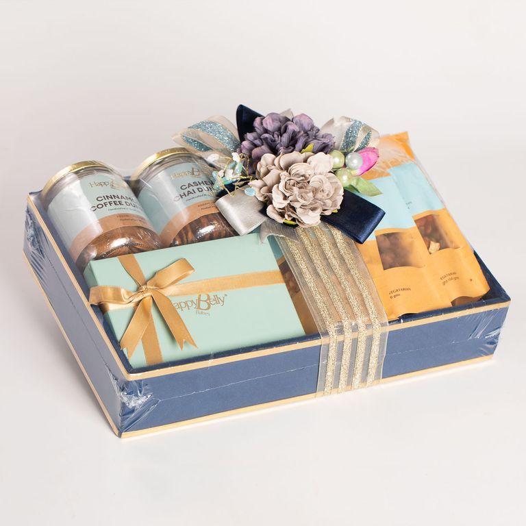 Blue Suede Hamper