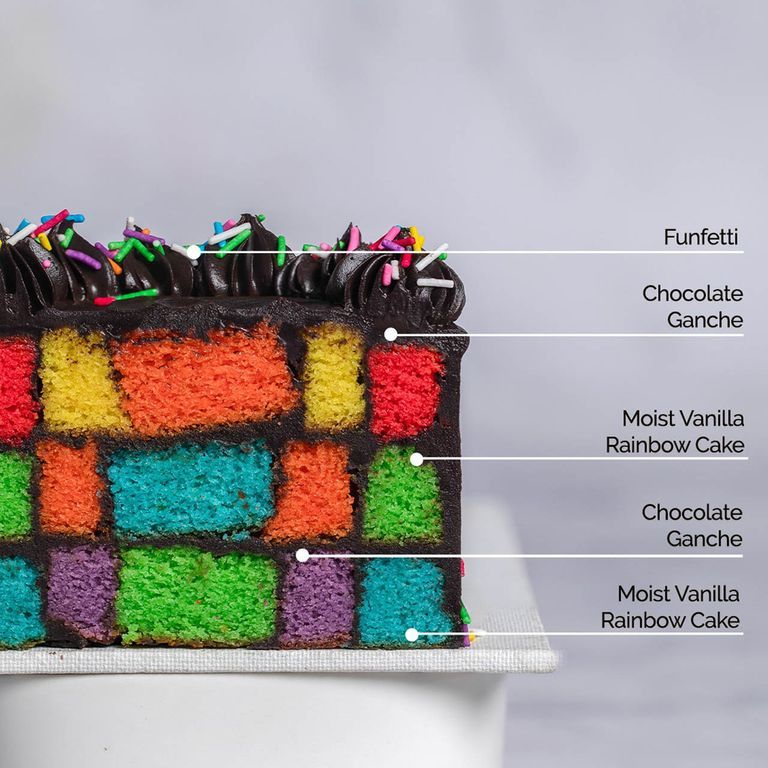 rainbow cake design