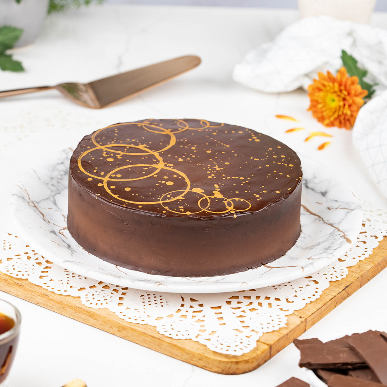 Vegan Decadent Chocolate Cake - Main Image