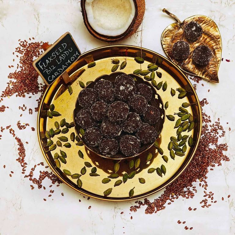 Flaxseed B12 Laddu Cardamom