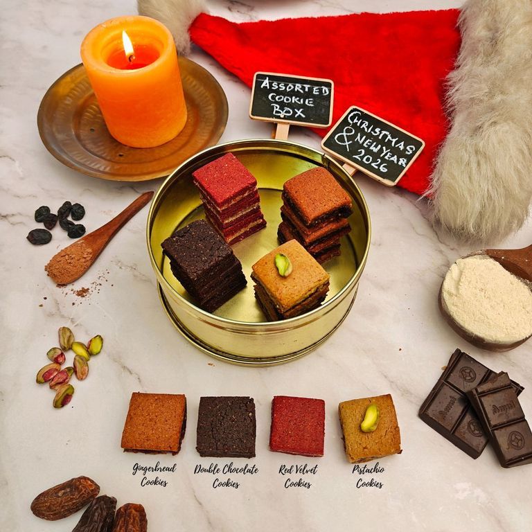 Assorted Stuffed Cookies - WFPB- Oil-Free - PCOD Safe | Made with Premium Nuts - Seeds- Sweetened wi