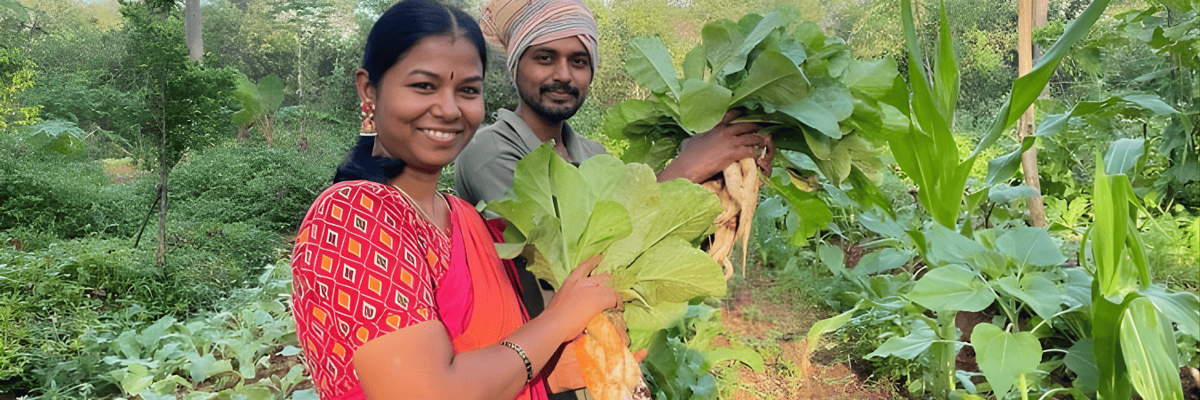 Nalini at a farm
